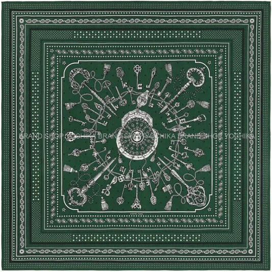 [Pre-loved] 2020AW HERMES scarf Carre 140 Le Cre BandanaVeil/Black/White Cashmere/Silk H1041001[LIKE NEW][Authentic]