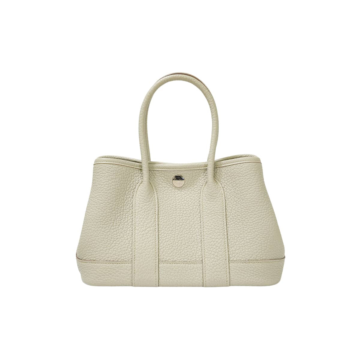[Pre-loved] HERMES Handbag Neo Garden Party 23 Beton Veau Negonda Silver HW Stamp K[LIKE NEW][Authentic]