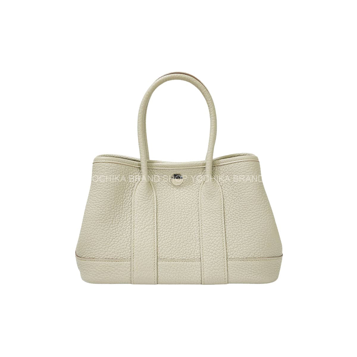 [Pre-loved] HERMES Handbag Neo Garden Party 23 Beton Veau Negonda Silver HW Stamp K[LIKE NEW][Authentic]