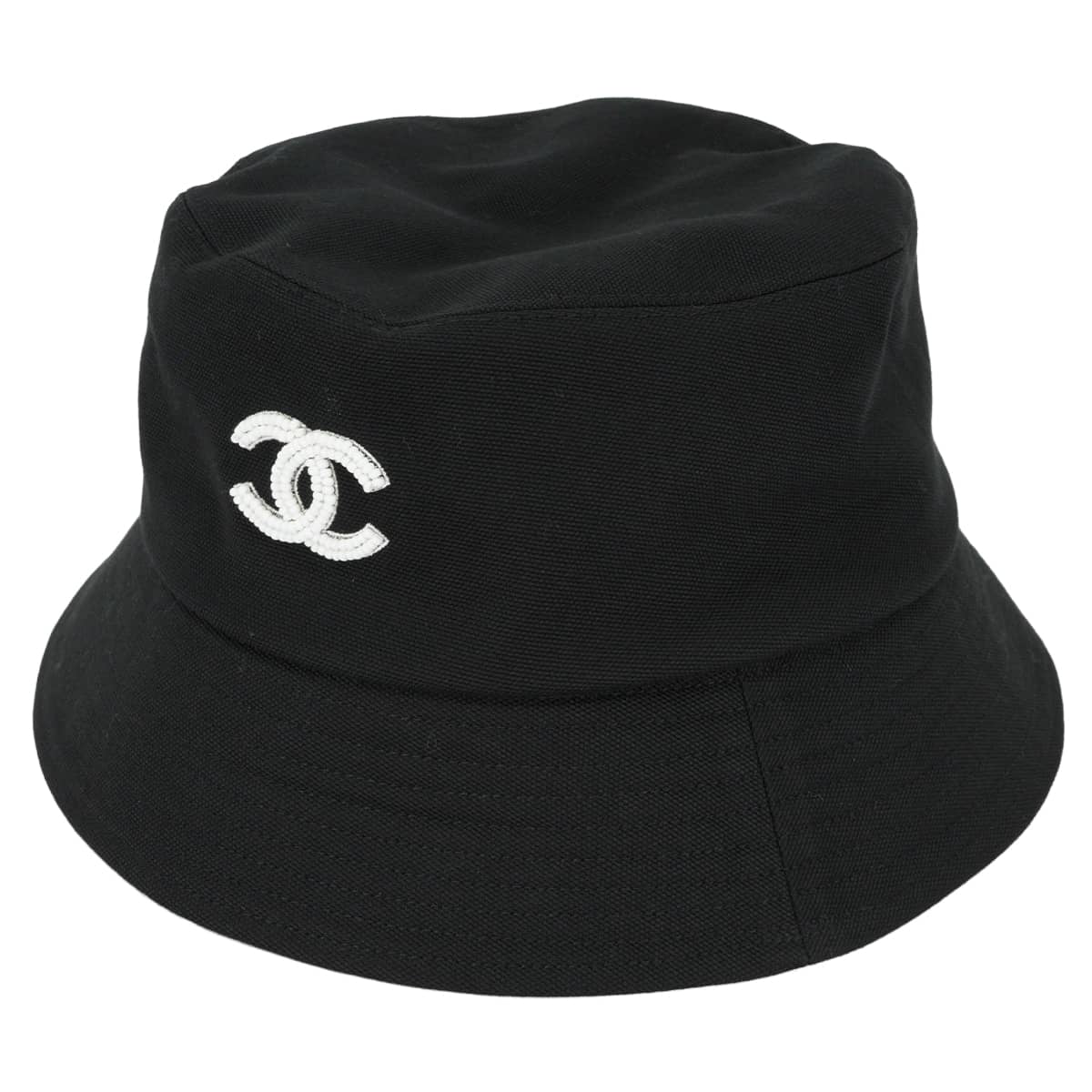 2023SS CHANEL hat Bucket hat beads COCO Mark #L Noir (Black)/Pink Cotton AA8956[EXCELLENT][Authentic]