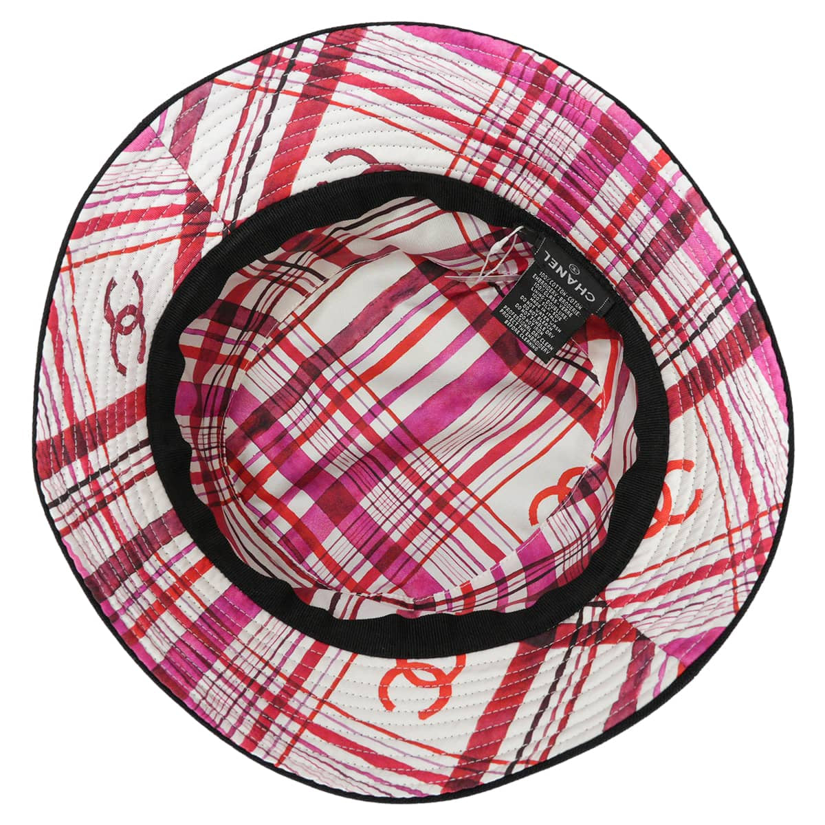 2023SS CHANEL hat Bucket hat beads COCO Mark #L Noir (Black)/Pink Cotton AA8956[EXCELLENT][Authentic]