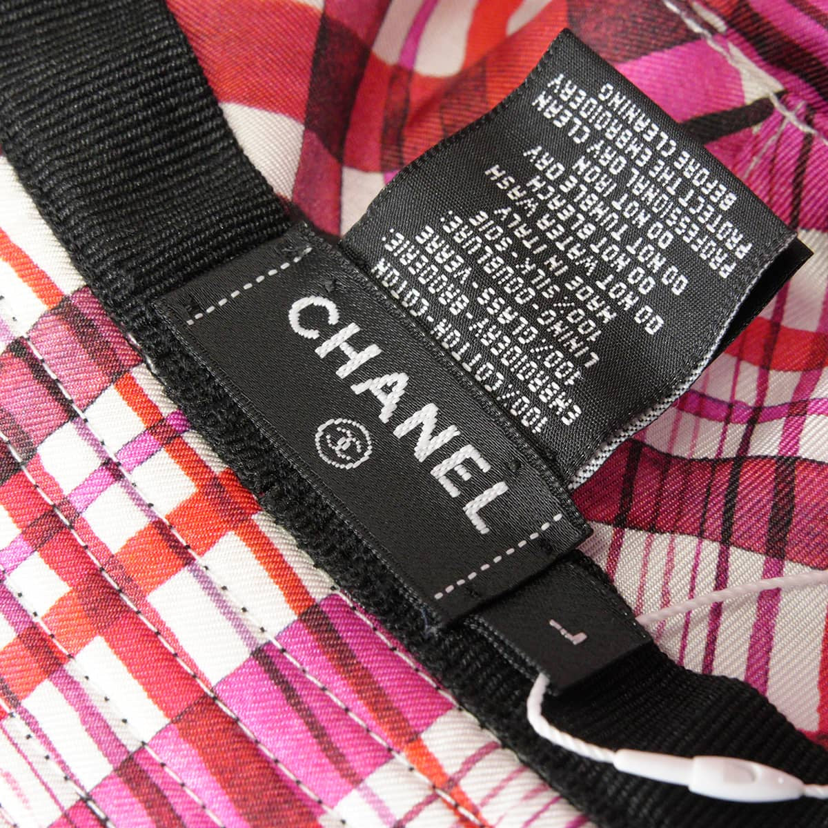 2023SS CHANEL hat Bucket hat beads COCO Mark #L Noir (Black)/Pink Cotton AA8956[EXCELLENT][Authentic]