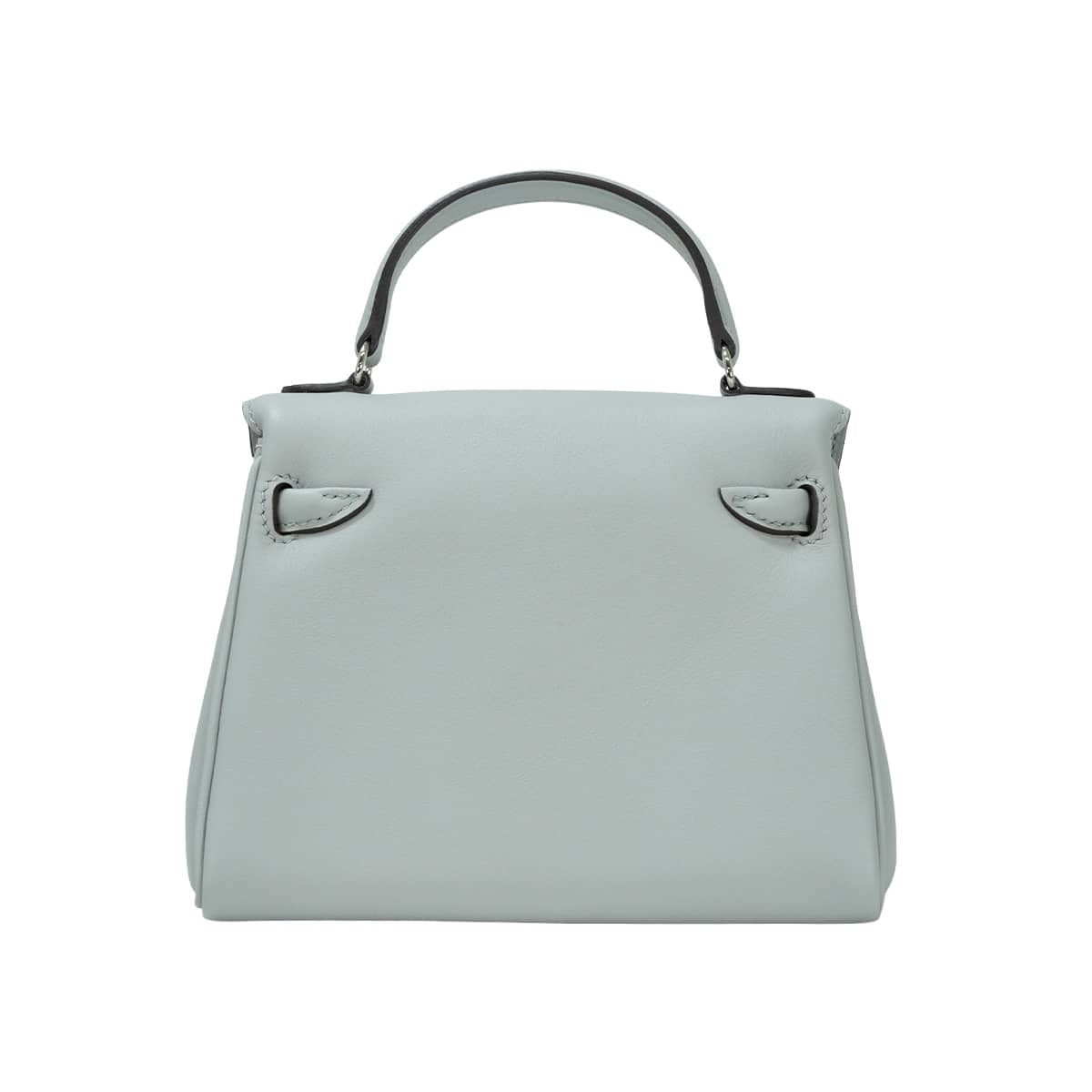 HERMES Handbag Kelly Doll Bleu Glacier/Vert maquis Veau Swift Silver HW Stamp G[BRAND NEW][Authentic]
