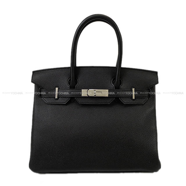 HERMES Handbag Birkin30 Noir (Black) Veau Togo Silver HW Stamp K[BRAND NEW][Authentic]