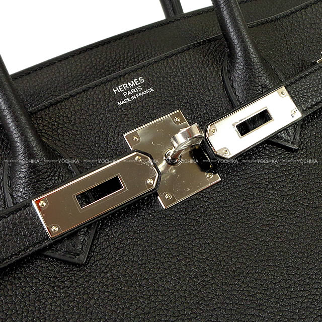 HERMES Handbag Birkin30 Noir (Black) Veau Togo Silver HW Stamp K[BRAND NEW][Authentic]