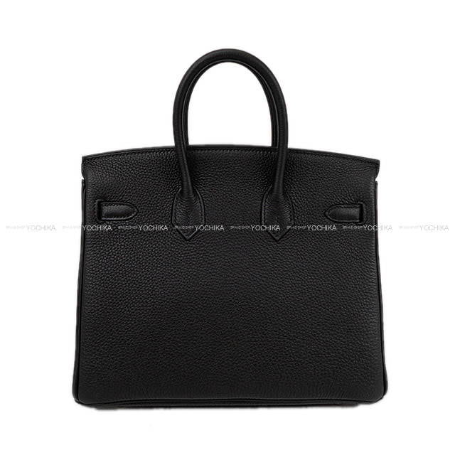 HERMES Handbag Birkin25 Noir (Black) Veau Togo Silver HW Stamp W[BRAND NEW][Authentic]