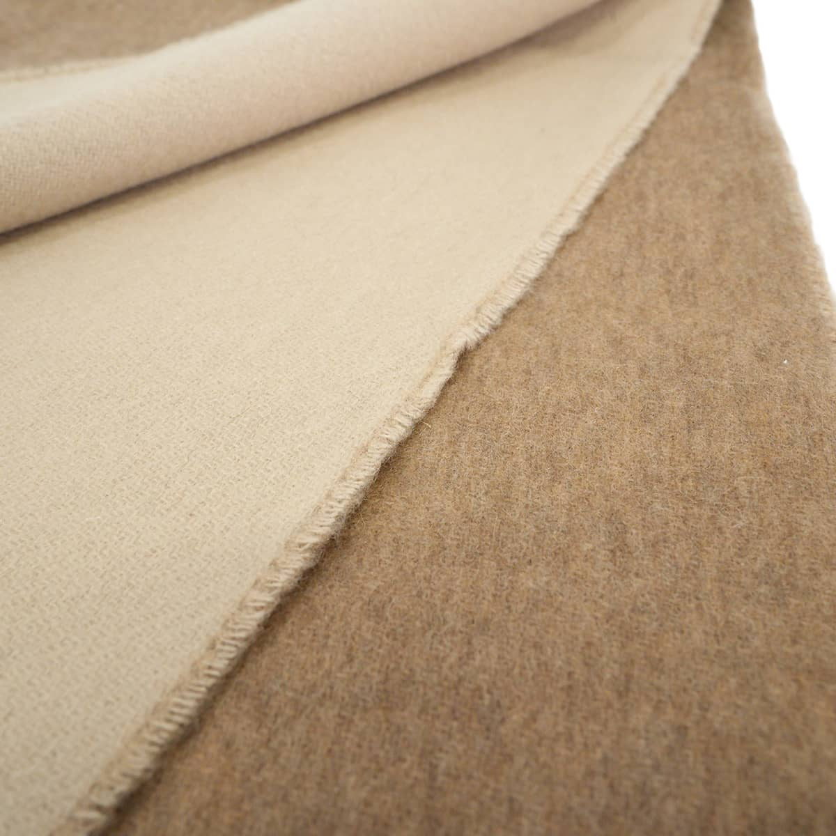 HERMES muffler Bicolor Recto-Verso Reversible Marron Grace/Craie Cashmere100% H393850T 13[BRAND NEW][Authentic]