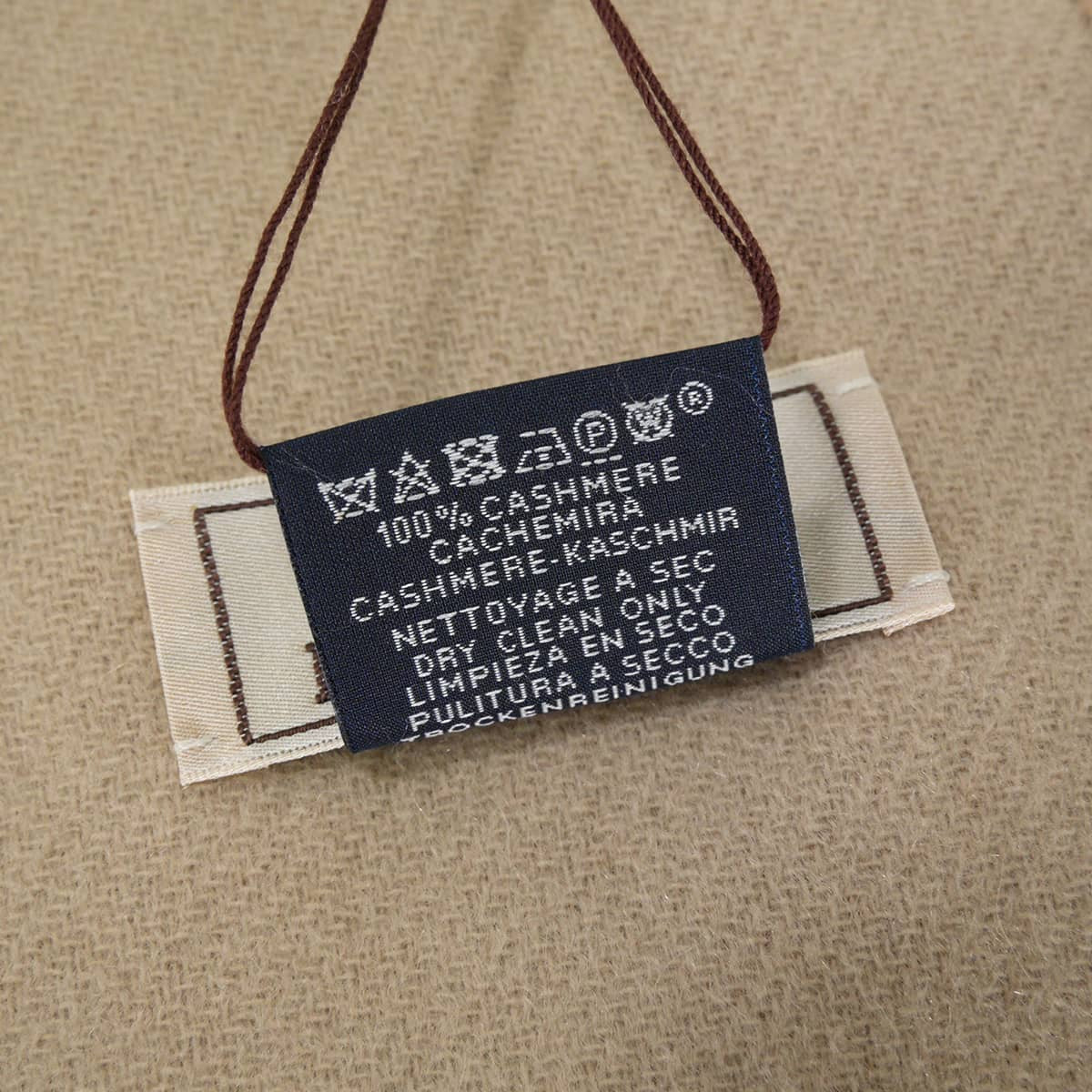 HERMES muffler Bicolor Recto-Verso Reversible Marron Grace/Craie Cashmere100% H393850T 13[BRAND NEW][Authentic]