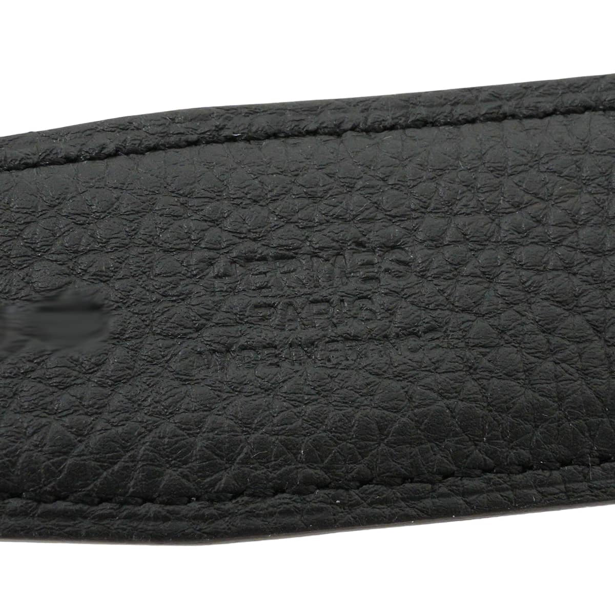 HERMES belt H Belt Constance 32 Reversible Noir (Black) Veau Togo/Veau Swift #95 Mat Silver HW Stamp K[BRAND NEW][Authentic]