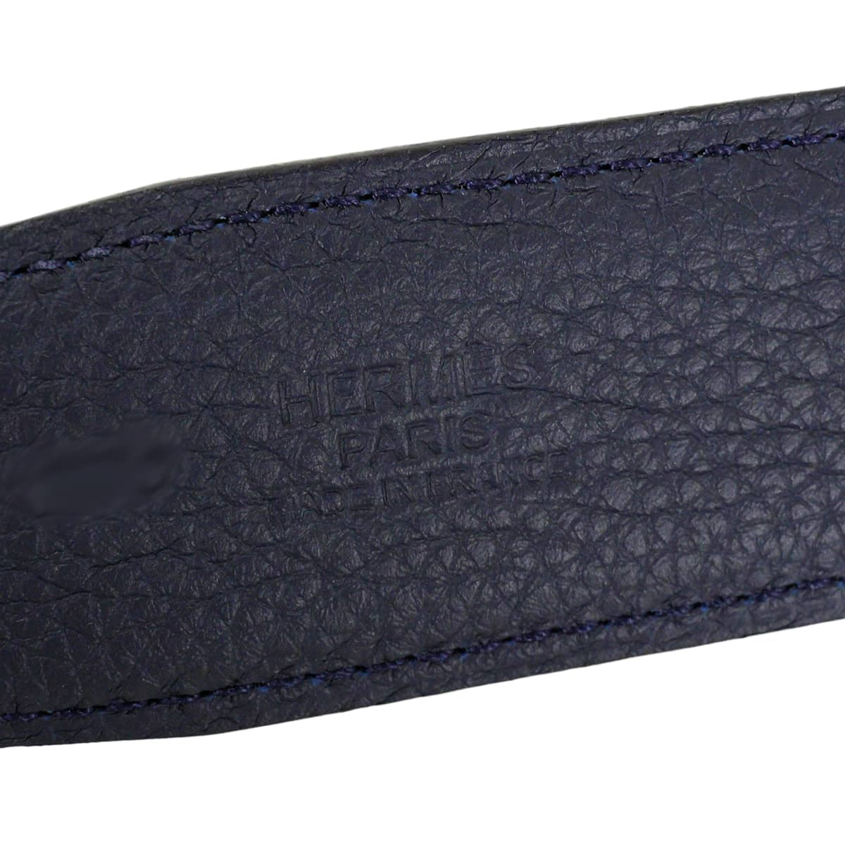 HERMES belt H Belt Constance 32 Reversible Blue Indigo/Noir (Black) Veau Togo/Box Calf #90 Rose Gold HW Stamp W[BRAND NEW][Authentic]