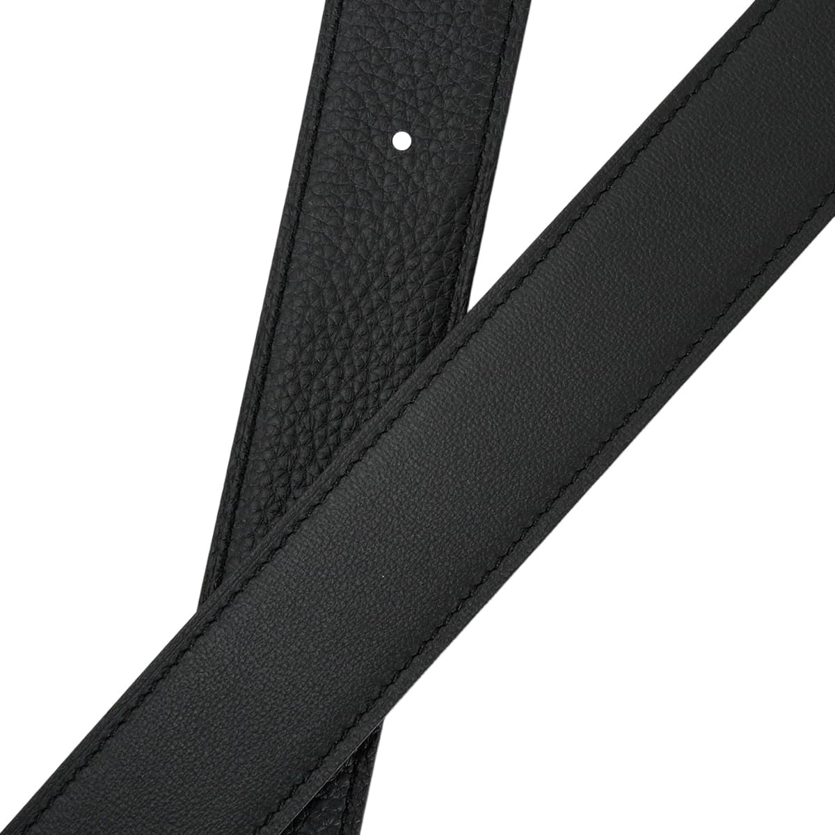 HERMES belt H Belt Constance 32 Reversible Noir (Black) Veau Togo/Veau Swift #95 Mat Gold HW Stamp K[BRAND NEW][Authentic]