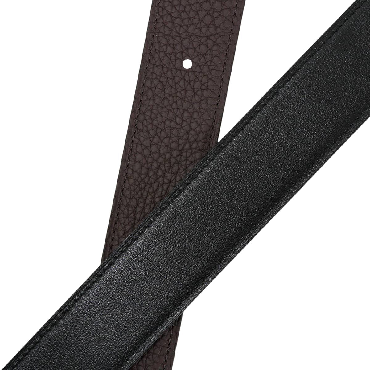 HERMES belt H Belt Constance 32 Reversible Chocolat/Noir (Black) Veau Togo/Box Calf #95 Mat Gold HW Stamp W[BRAND NEW][Authentic]