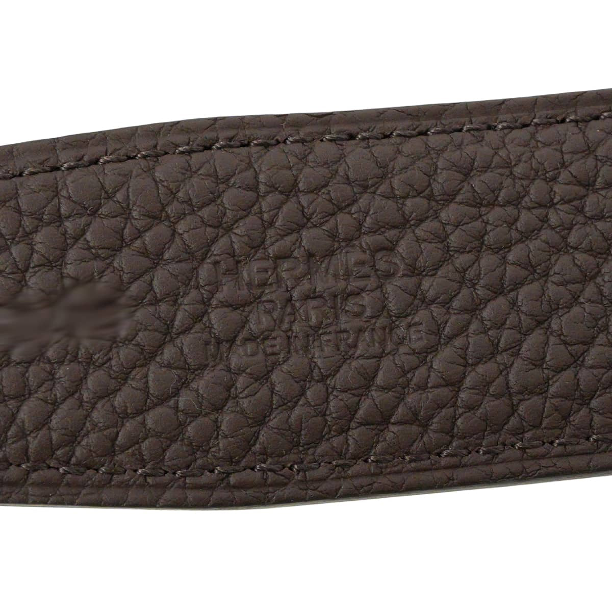 HERMES belt H Belt Constance 32 Reversible Chocolat/Noir (Black) Veau Togo/Box Calf #95 Mat Gold HW Stamp W[BRAND NEW][Authentic]