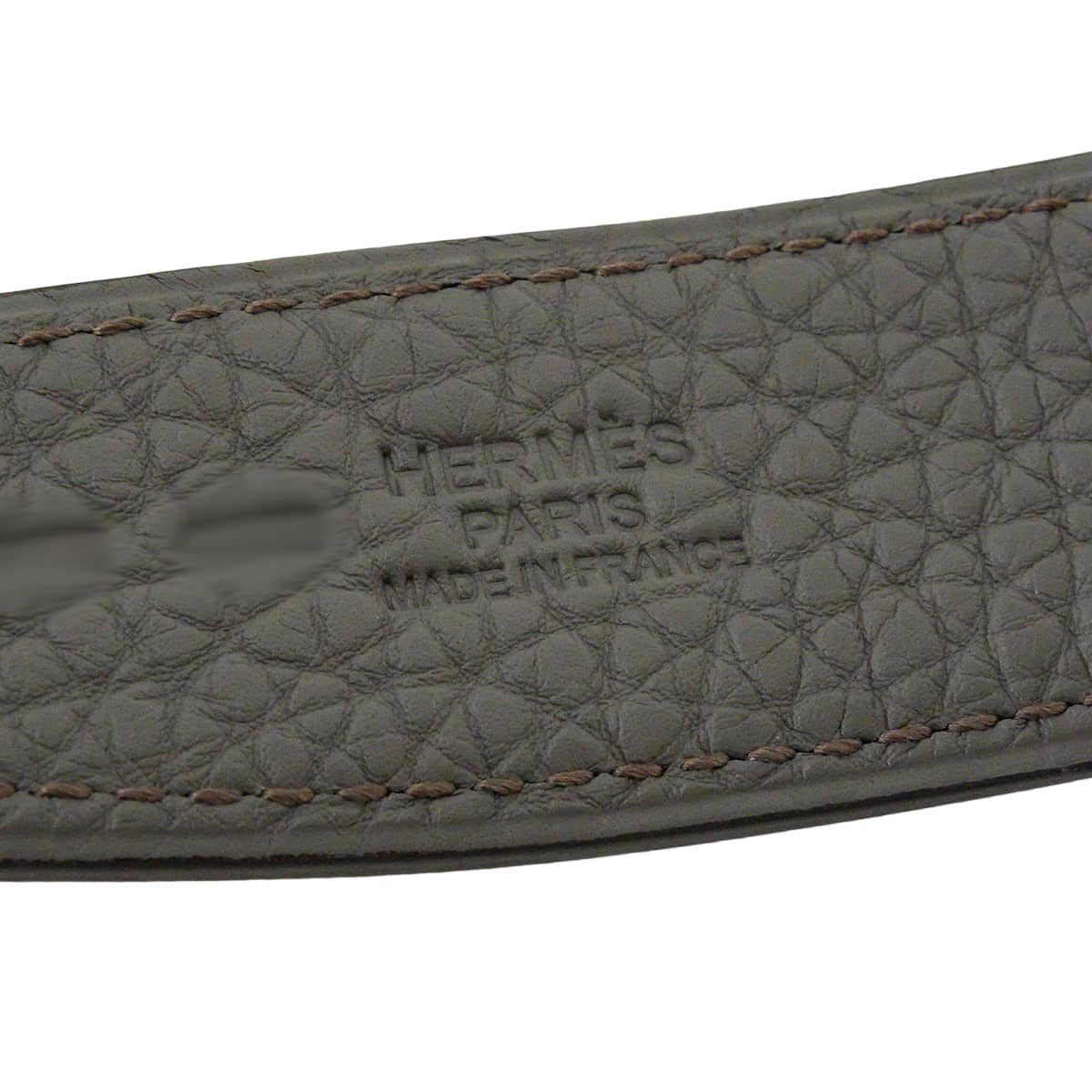 HERMES belt H Belt Constance 32 Reversible Etain/Noir (Black) Veau Togo/Box Calf #95 Gold HW Stamp K[BRAND NEW][Authentic]