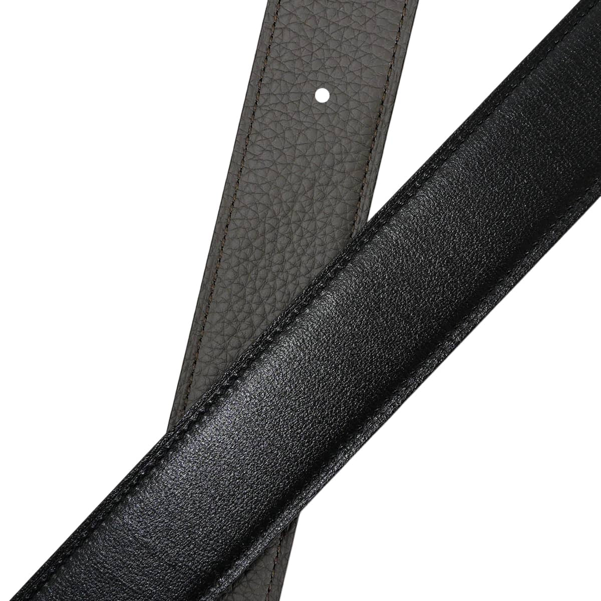 HERMES belt H Belt Constance 32 Reversible Etain/Noir (Black) Veau Togo/Box Calf #90 Mat Gold HW Stamp K[BRAND NEW][Authentic]