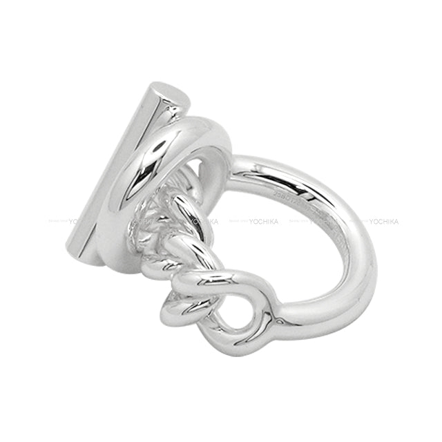 HERMES ring Croisette GM Silver Silver925 (SV925 Ag925) #52[EXCELLENT][Authentic]