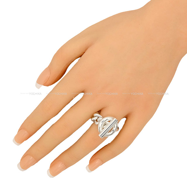 HERMES ring Croisette Silver Silver925 (SV925 Ag925) #52[EXCELLENT][Authentic]