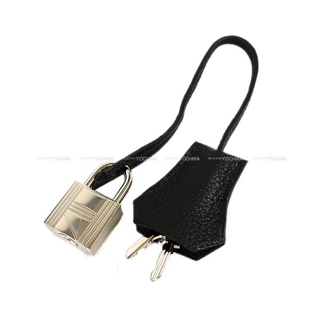 HERMES Shoulder bag Kelly28 Retourne Noir (Black) Veau Togo Silver HW Stamp B[BRAND NEW][Authentic]