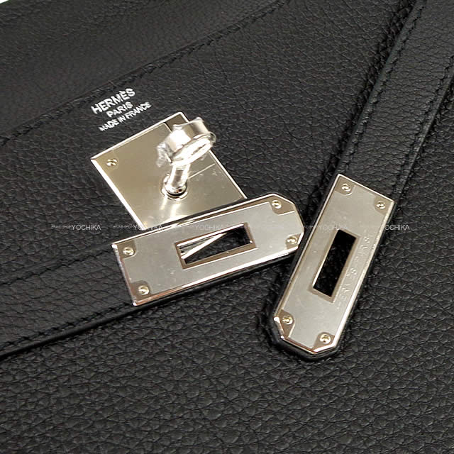 HERMES Shoulder bag Kelly28 Retourne Noir (Black) Veau Togo Silver HW Stamp B[BRAND NEW][Authentic]