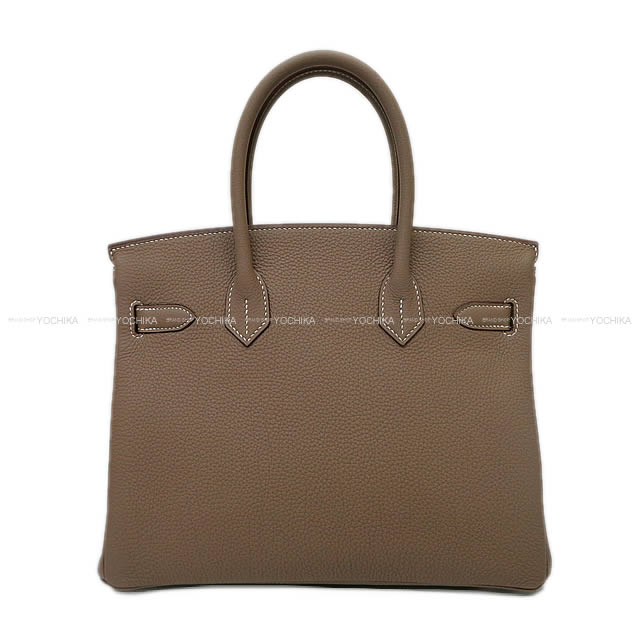 HERMES Handbag Birkin30 Etoupe Veau Togo Silver HW Stamp B[BRAND NEW][Authentic]