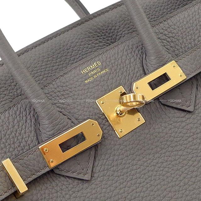 HERMES Handbag Birkin25 Etain Veau Togo Gold HW Stamp U[BRAND NEW][Authentic]