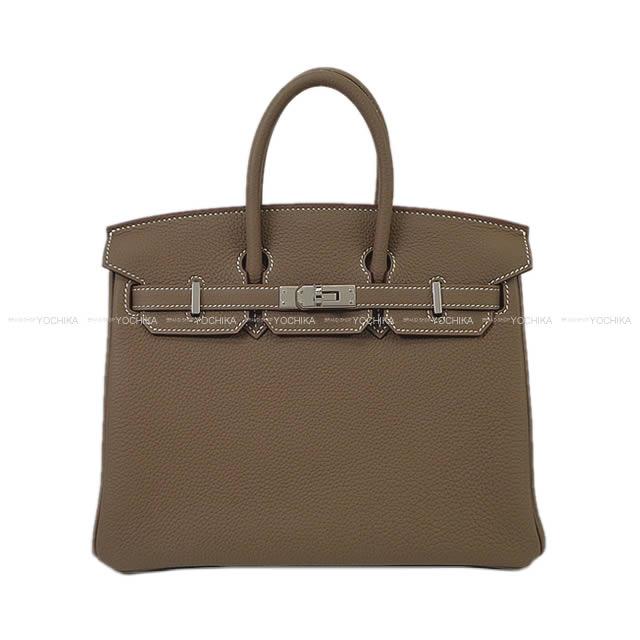 HERMES Handbag Birkin25 Etoupe Veau Togo Silver HW Stamp U[BRAND NEW][Authentic]