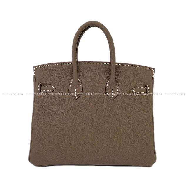 HERMES Handbag Birkin25 Etoupe Veau Togo Silver HW Stamp U[BRAND NEW][Authentic]