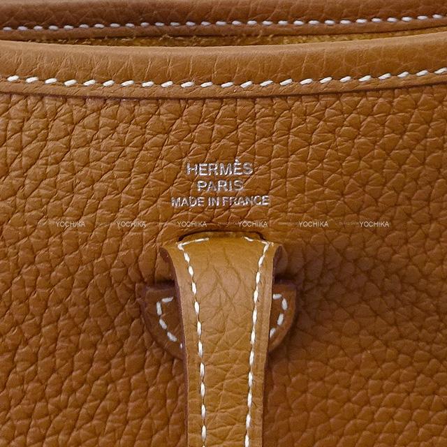 HERMES Shoulder bag Evelyne 16 TPM Gold Taurillon Leather Silver HW Stamp B[BRAND NEW][Authentic]