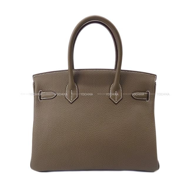 HERMES Handbag Birkin30 Etoupe Taurillon Clemence Gold HW Stamp U[BRAND NEW][Authentic]