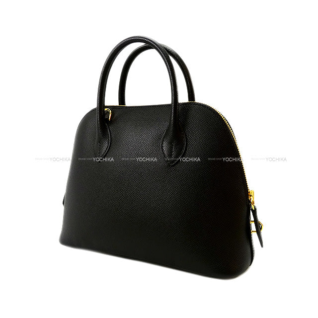 HERMES Shoulder bag Bolide1923 25 Noir (Black) Veau Epsom Gold HW Stamp U[EXCELLENT][Authentic]