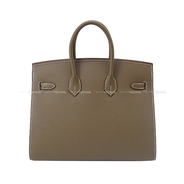 HERMES Handbag Birkin25 Sellier Etoupe Veau Epsom Gold HW Stamp B[BRAND NEW][Authentic]