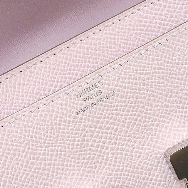 HERMES long wallet Constance Long wallet To Go Mauve Pale Veau Epsom Silver HW Stamp B[BRAND NEW][Authentic]