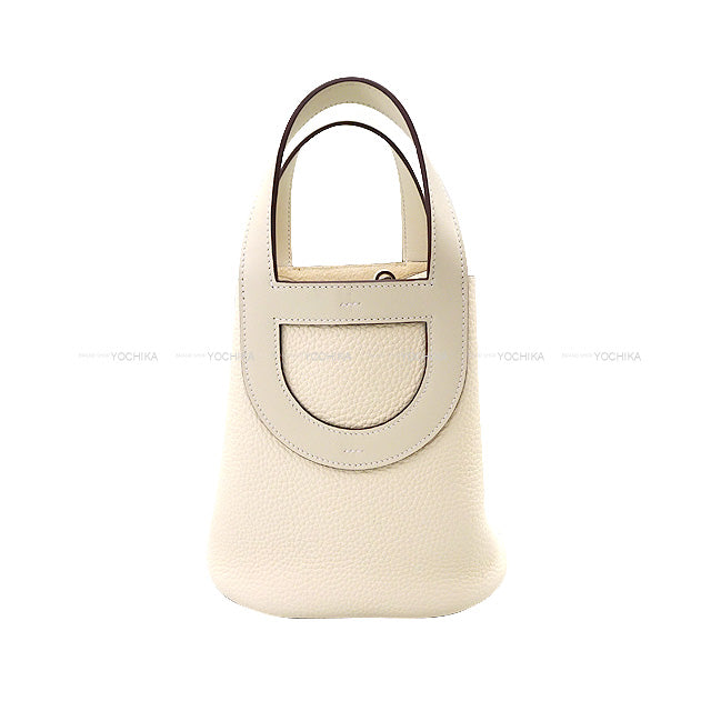 HERMES Handbag In the Loop 18 Nata Taurillon Clemence/Veau Swift Silver HW Stamp U[BRAND NEW][Authentic]