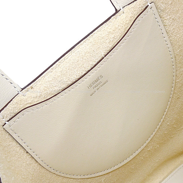 HERMES Handbag In the Loop 18 Nata Taurillon Clemence/Veau Swift Silver HW Stamp U[BRAND NEW][Authentic]