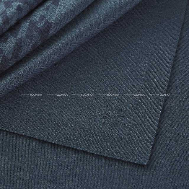 2023 SS HERMES muffler H en BLOC Ardois/Marine Cashmere70% / Silk30%[BRAND NEW][Authentic]