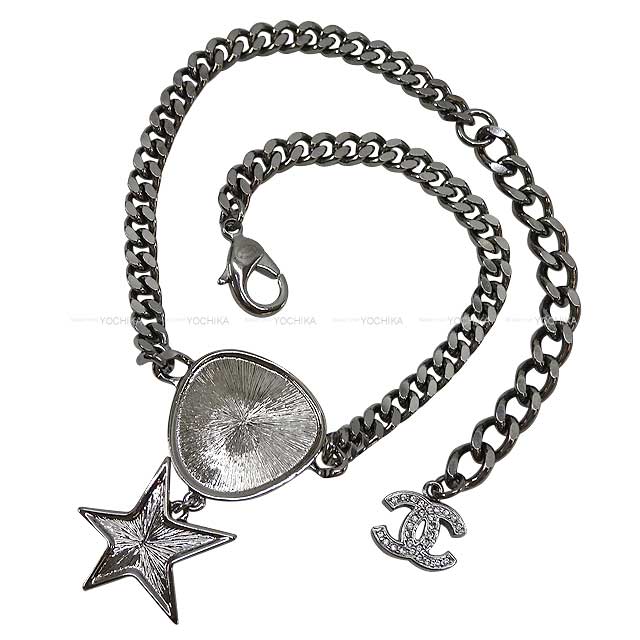 2022 Cruise CHANEL necklace Choker Star＆Stone Silver/Blue Metal/Strass/resin Metal Silver HW B22C[BRAND NEW][Authentic]