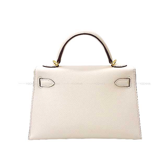 HERMES Shoulder bag Kelly mini 2 Kelly20 Nata Veau Epsom Gold HW Stamp B[BRAND NEW][Authentic]