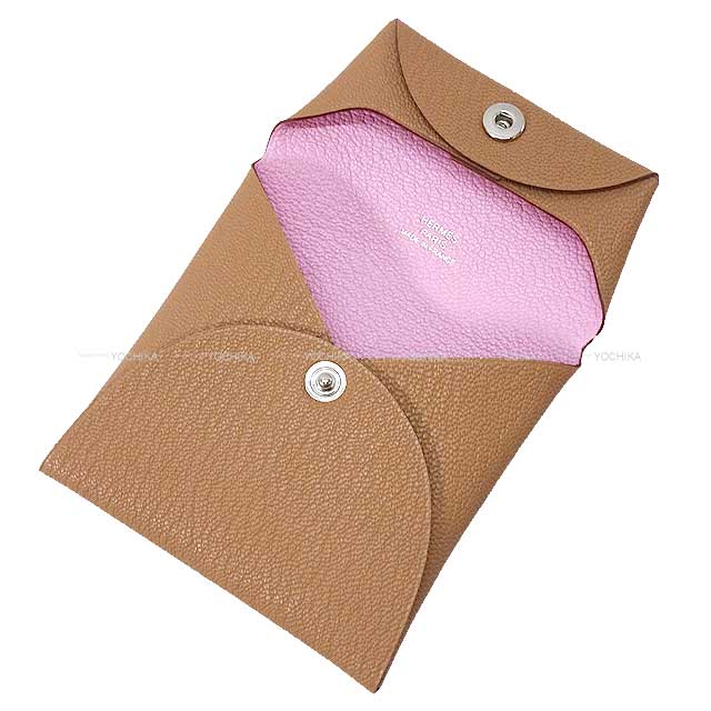 HERMES change purse Bastia Verso Quebracho/Mauve sylvestre Chevre