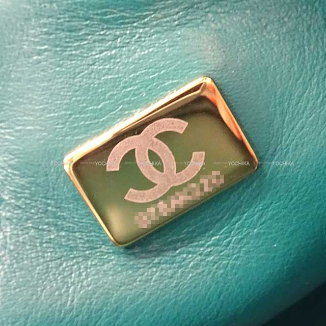 2022 AW CHANEL Shoulder bag Matelasse  COCO mark small vanity chain Green Shearling/Lambskin Gold HW AS3357[EXCELLENT][Authentic]