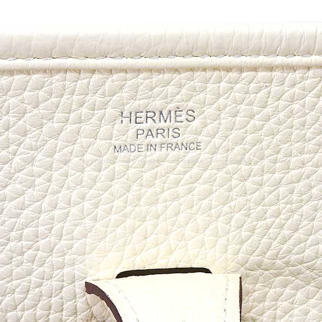 HERMES Shoulder bag Evelyne 29 PM Amazon Maxi Quadrille Nata/Jaune Citron/Rouge H/Mauve sylvestre Taurillon Clemence/Toile H Silver HW Stamp U[BRAND NEW][Authentic]