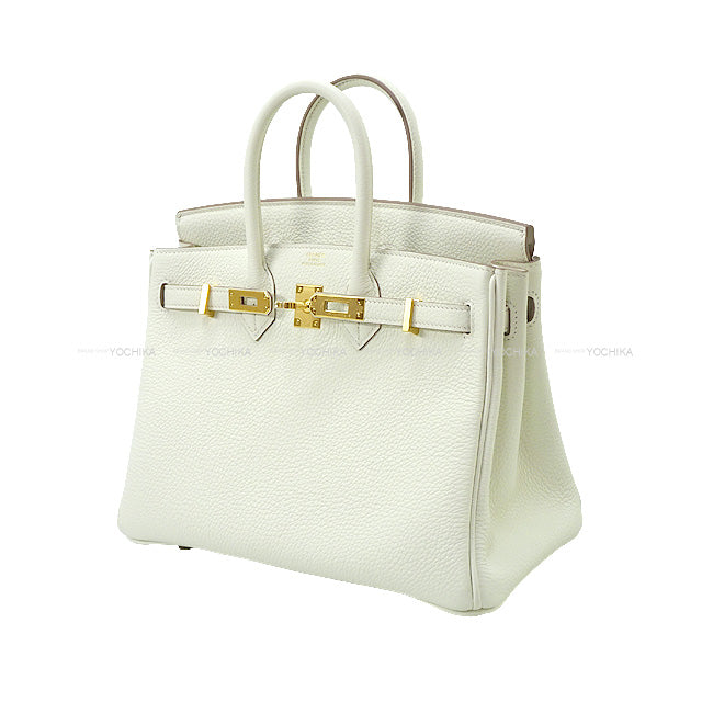 HERMES Handbag Birkin25 Mushroom Veau Togo Gold HW Stamp U[BRAND NEW][Authentic]