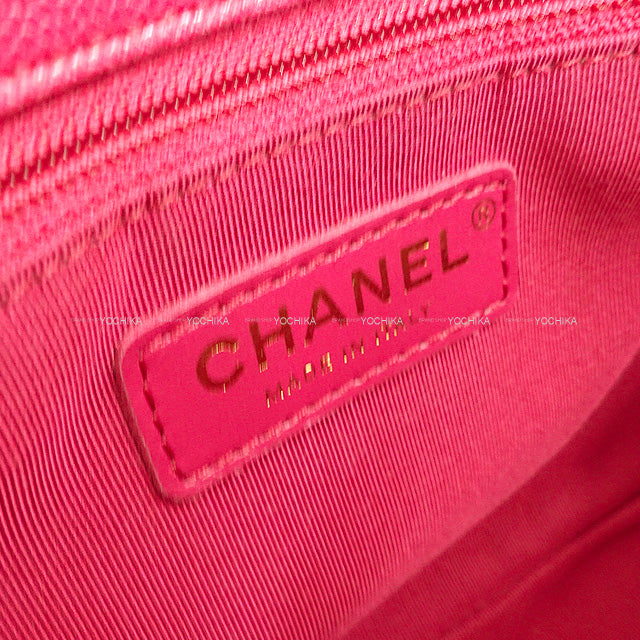 [Pre-loved] CHANEL Shoulder bag Matelasse 23 Coco Mark full flap chain Pink Graind Calf(Caviarskin) Gold HW AS1977[LIKE NEW][Authentic]