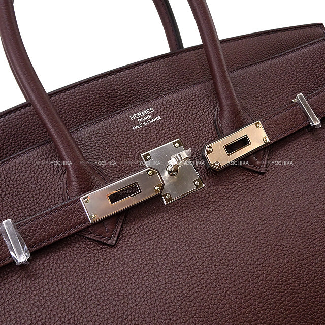 HERMES Handbag Birkin35 Rouge Sellier Veau Togo Silver HW Stamp B[BRAND NEW][Authentic]