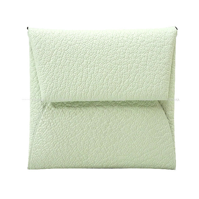 HERMES change purse Bastia Verso Vert Fizz/Menthe (Mint) Chevre Myzore Silver HW Stamp B[BRAND NEW][Authentic]