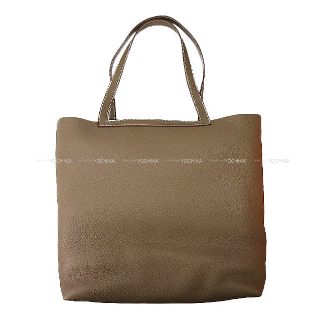 HERMES tote bag Cabasellier 46 Etoupe Taurillon Clemence Stamp U[BRAND NEW][Authentic]