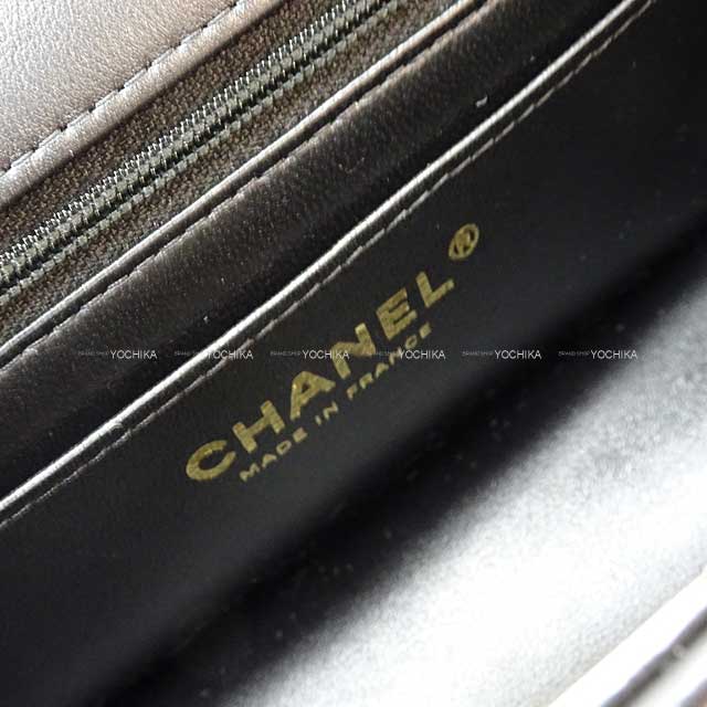 2023SS CHANEL Shoulder bag Top Handle20 Mini Flap Matelasse Noir (Black) Lambskin Champagne Gold HW AS2431[EXCELLENT][Authentic]