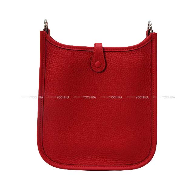 HERMES Shoulder bag Evelyne 16 TPM Vermillon Taurillon Clemence Silver HW Stamp B[BRAND NEW][Authentic]