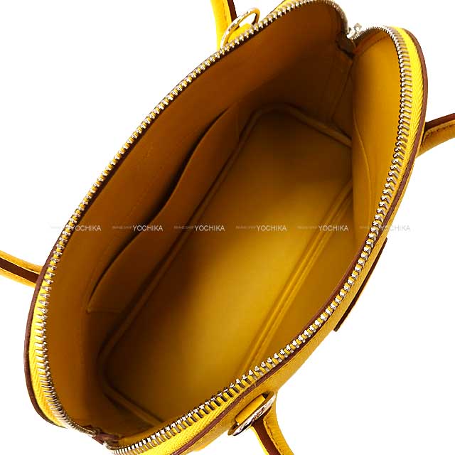 HERMES Shoulder bag Bolide27 Jaune Amber Veau Epsom Silver HW Stamp Y[EXCELLENT][Authentic]