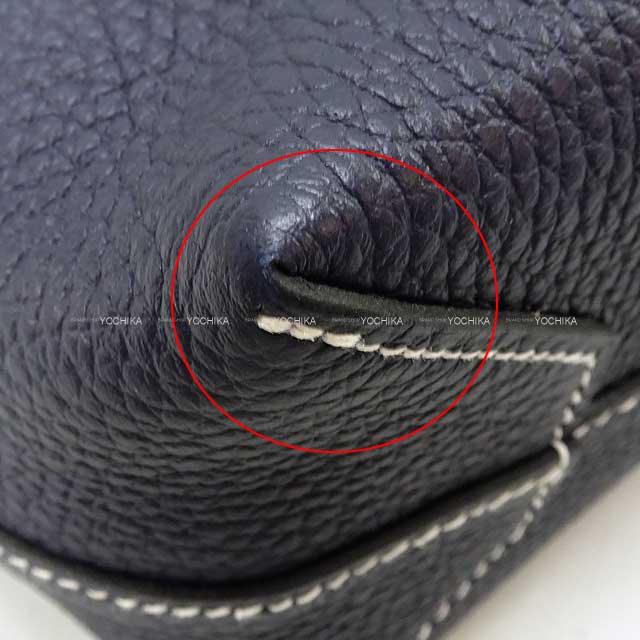 [Pre-loved] HERMES tote bag Cabasellier 31 Bleu Nuit Taurillon Clemence Stamp Z[LIKE NEW][Authentic]