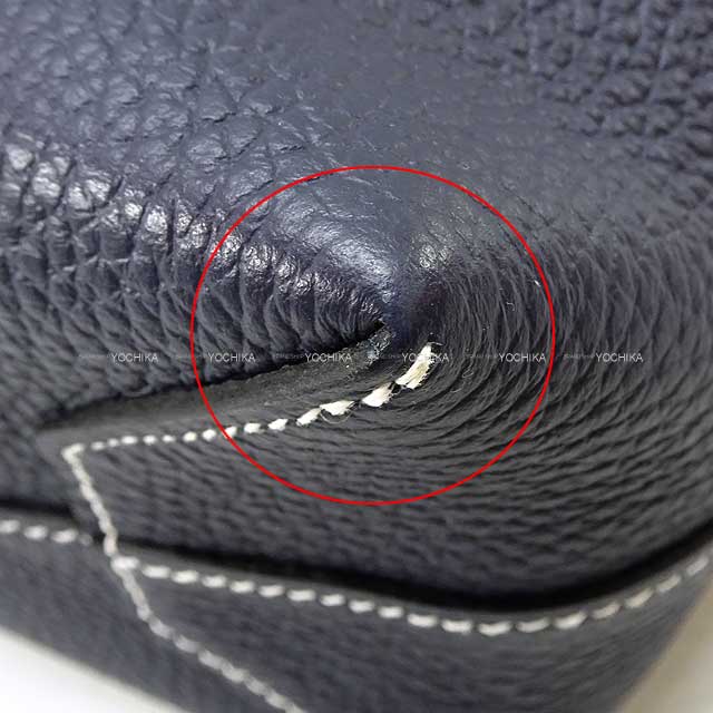 [Pre-loved] HERMES tote bag Cabasellier 31 Bleu Nuit Taurillon Clemence Stamp Z[LIKE NEW][Authentic]